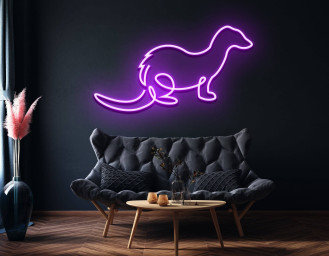 Ferret Line Art Neon Signs Ferret Wall Decor