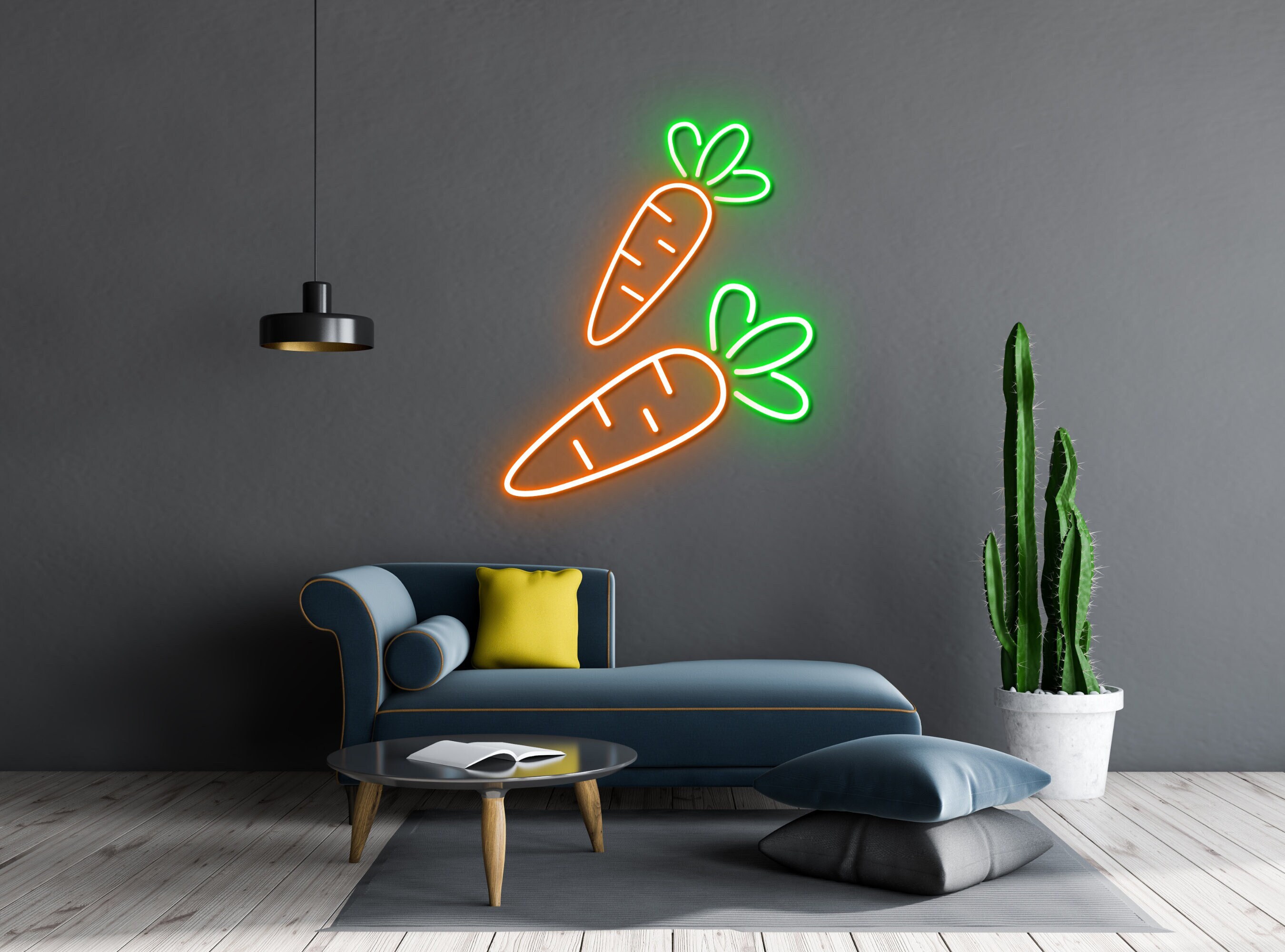 Couple Carrot Neon Sign