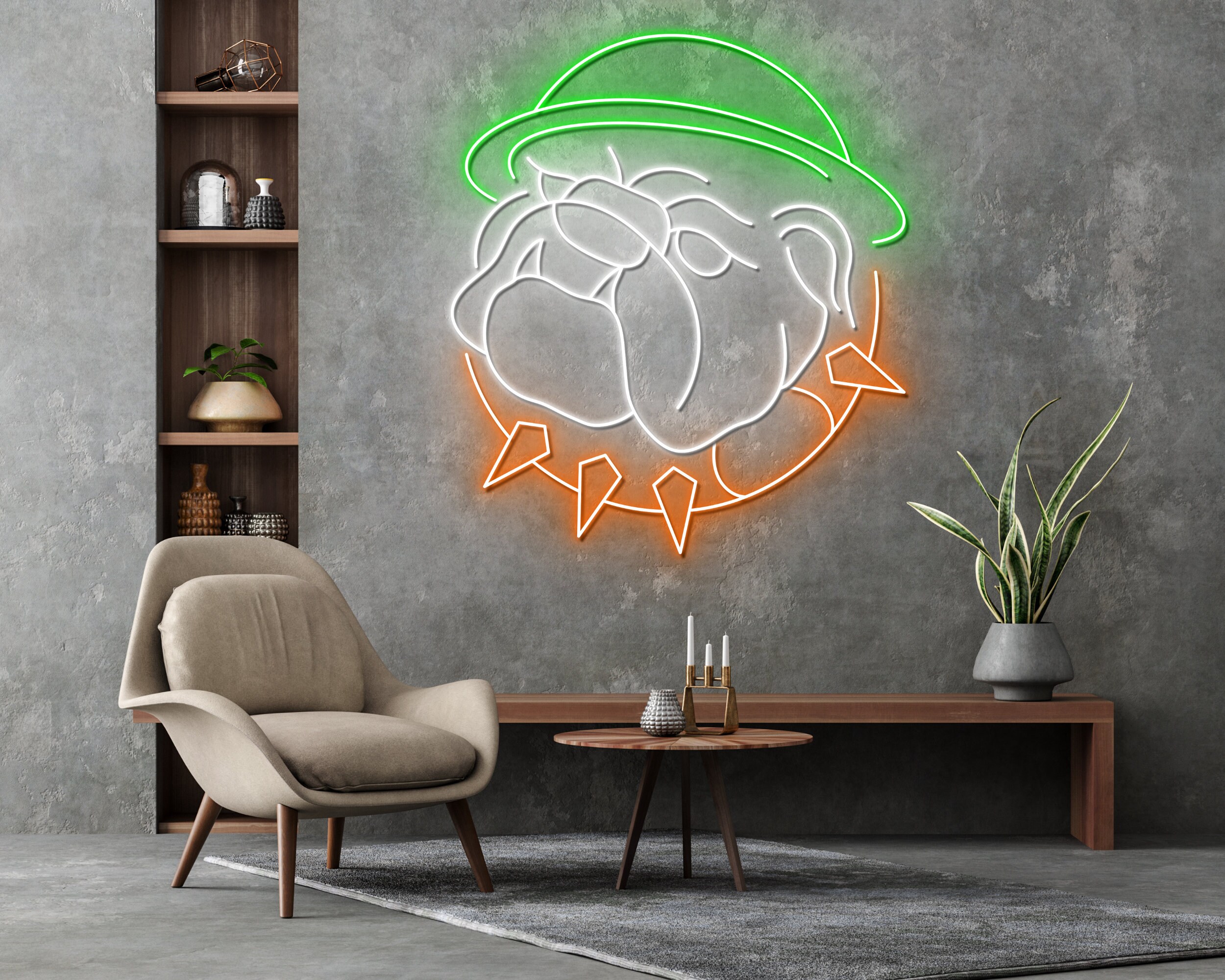 Pitbull Dog Neon Signs