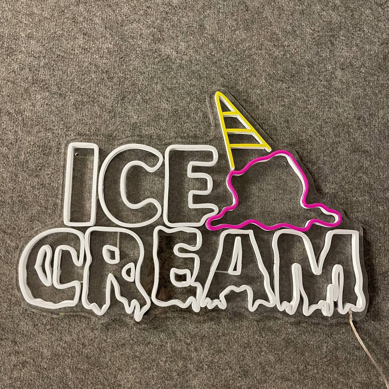 Ice Cream Neon Sign Ice Cream Parlor Decor hanging