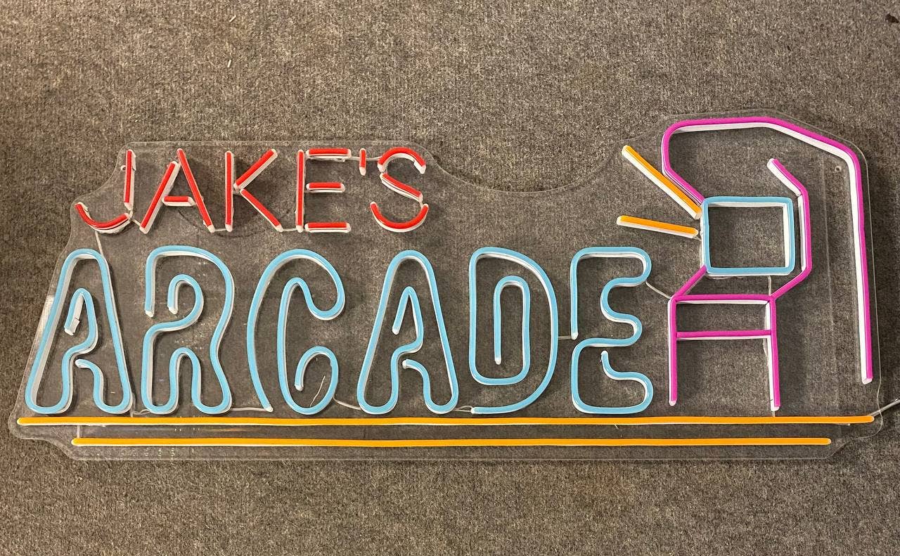 Personalize Arcade Neon Sign Game Arcade Signboard Decor