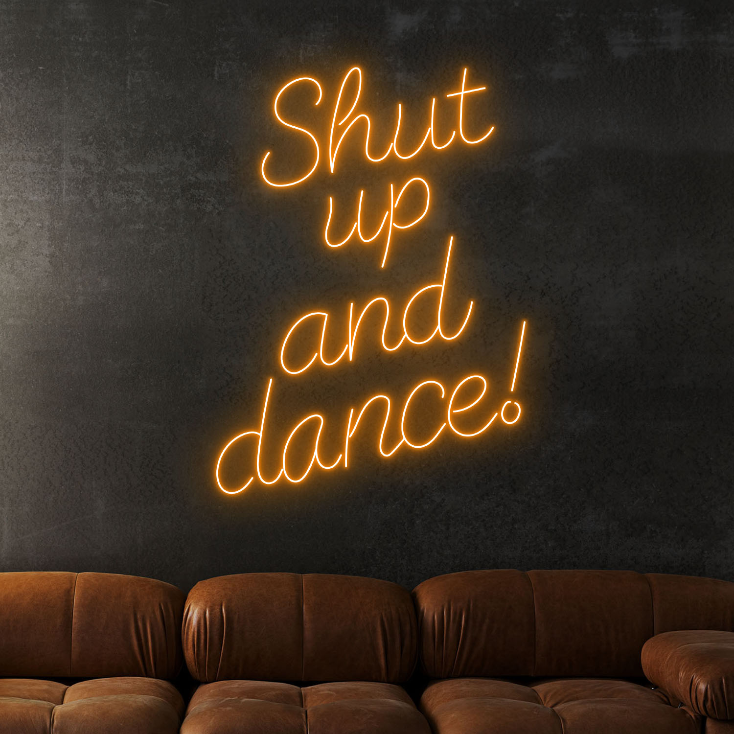 Shut Up And Dance Neon LED Sign Funny Quote Wall Decor