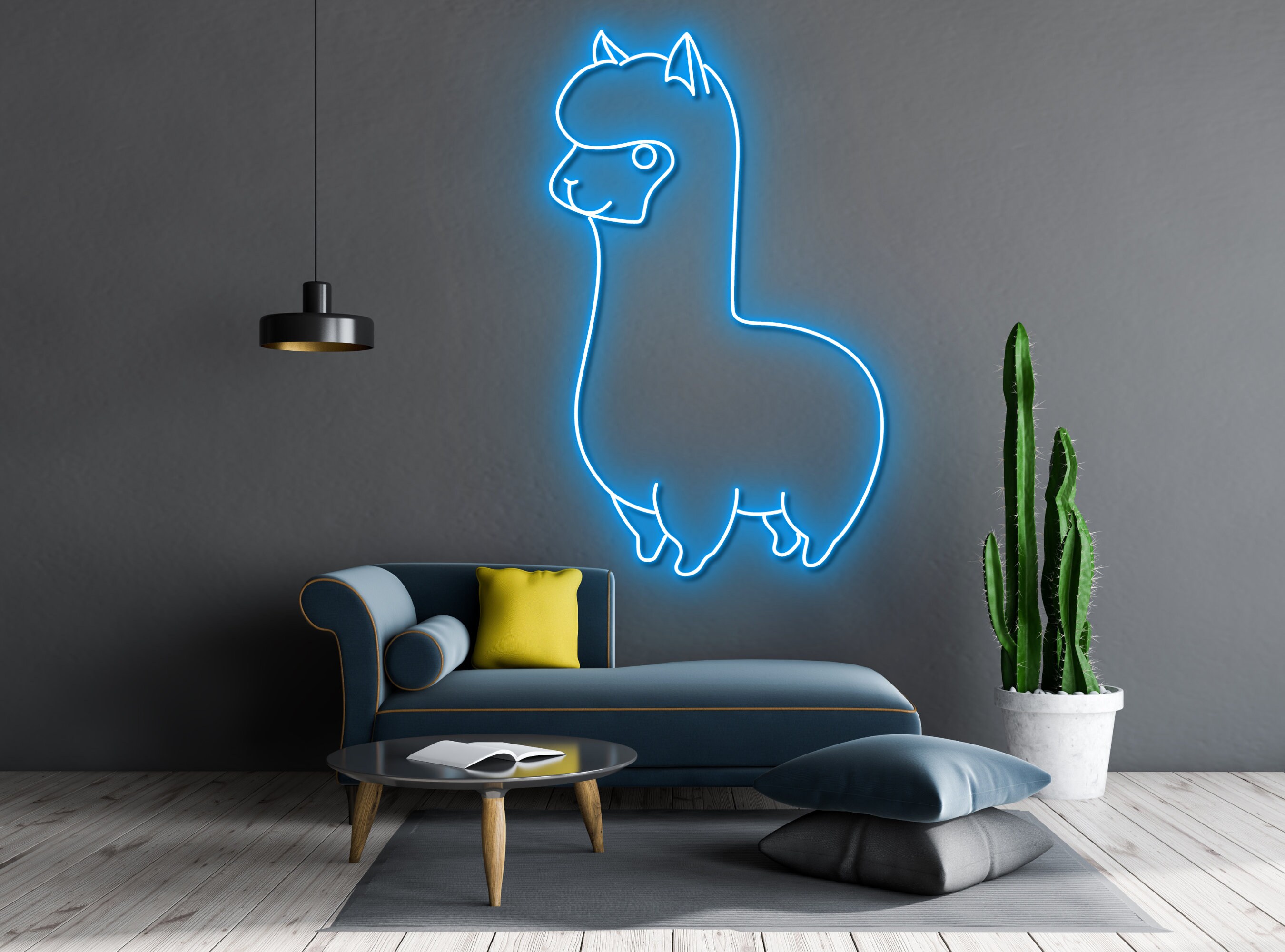 Alpaca Animal Neon Signs Wall Art Decor Gift