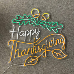 Happy Thanksgiving Neon Sign Thanksgiving Light Party Decor