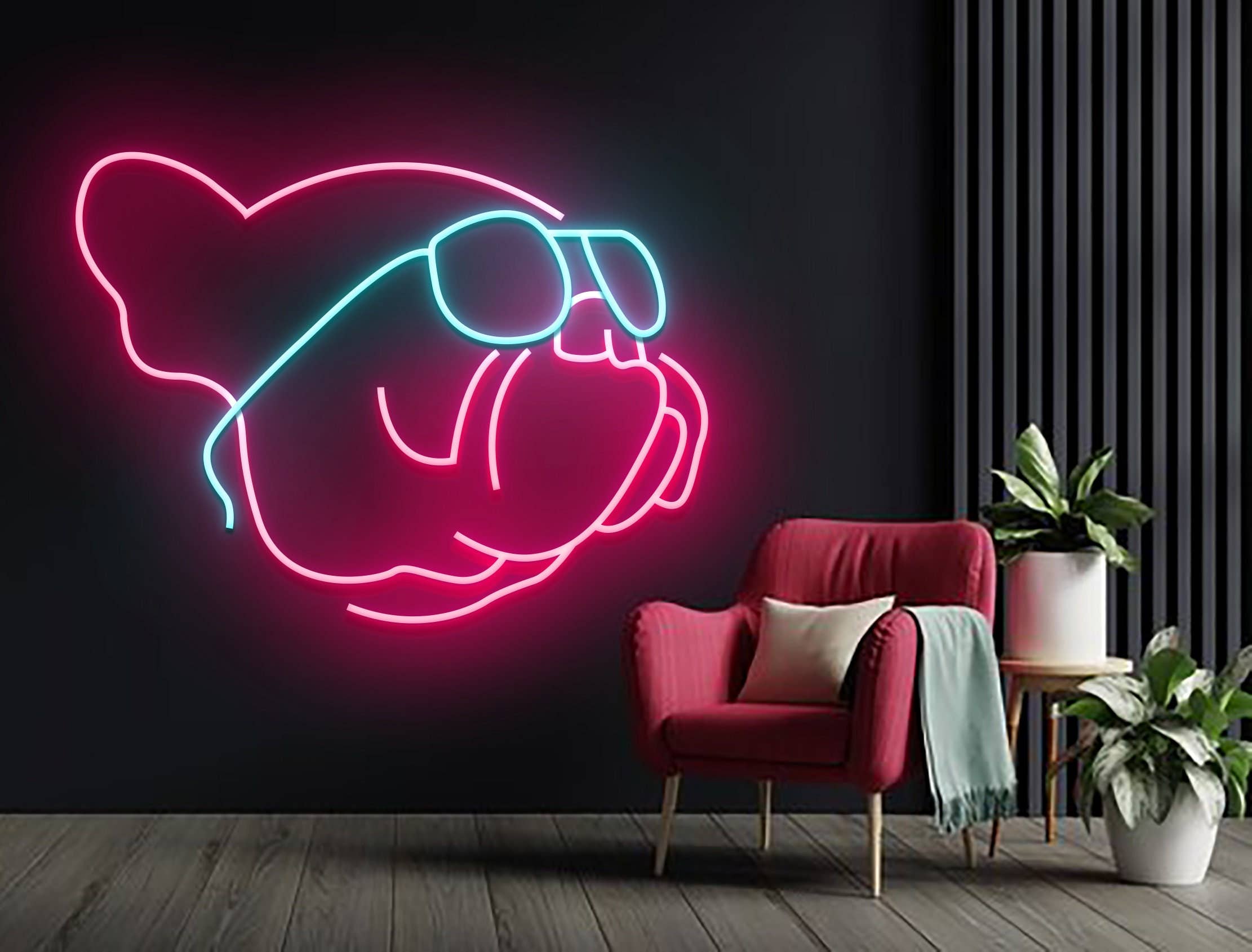 BullDog Neon Sign Decor