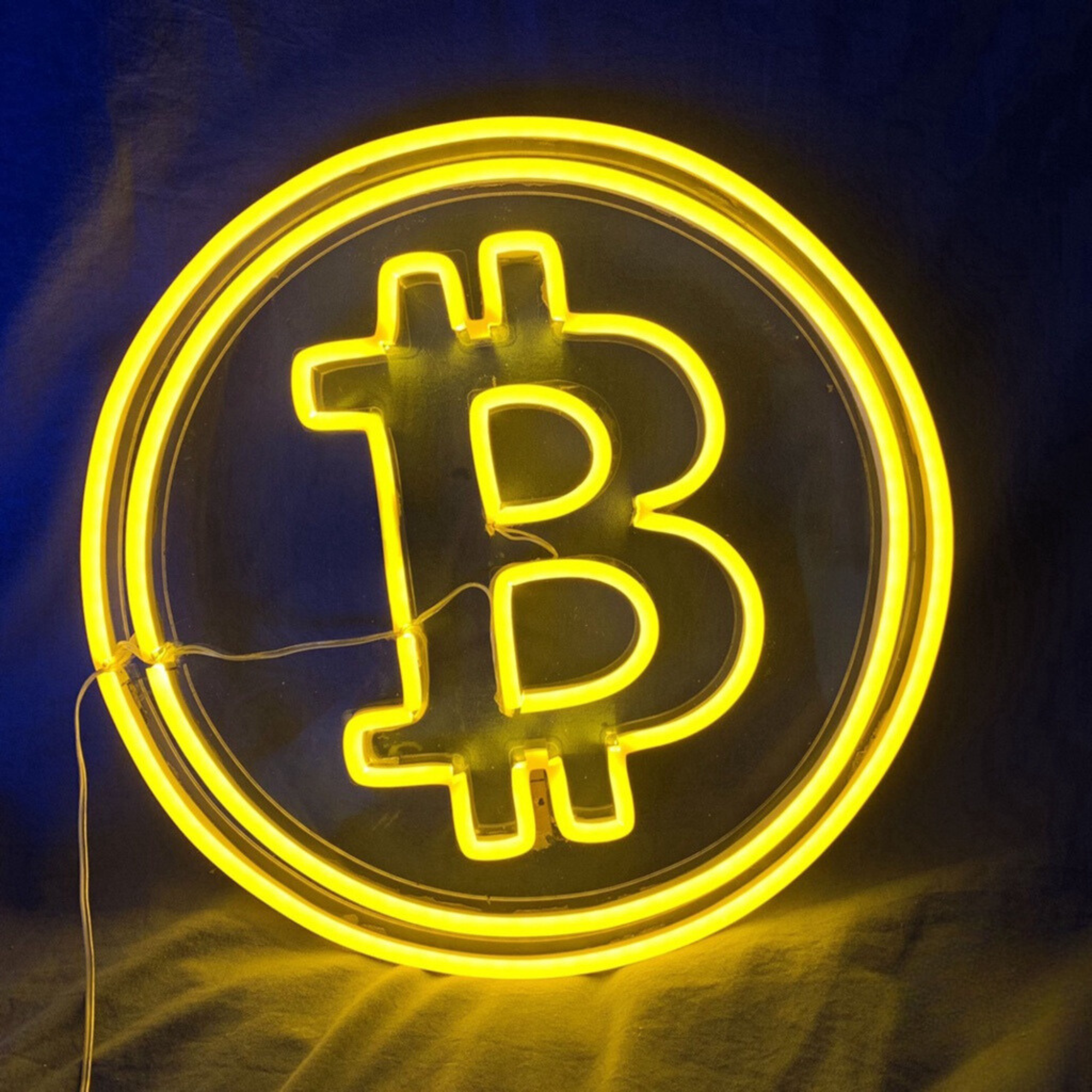 Bitcoin Neon Sign Decor Bitcoin Business Wall Art Decor