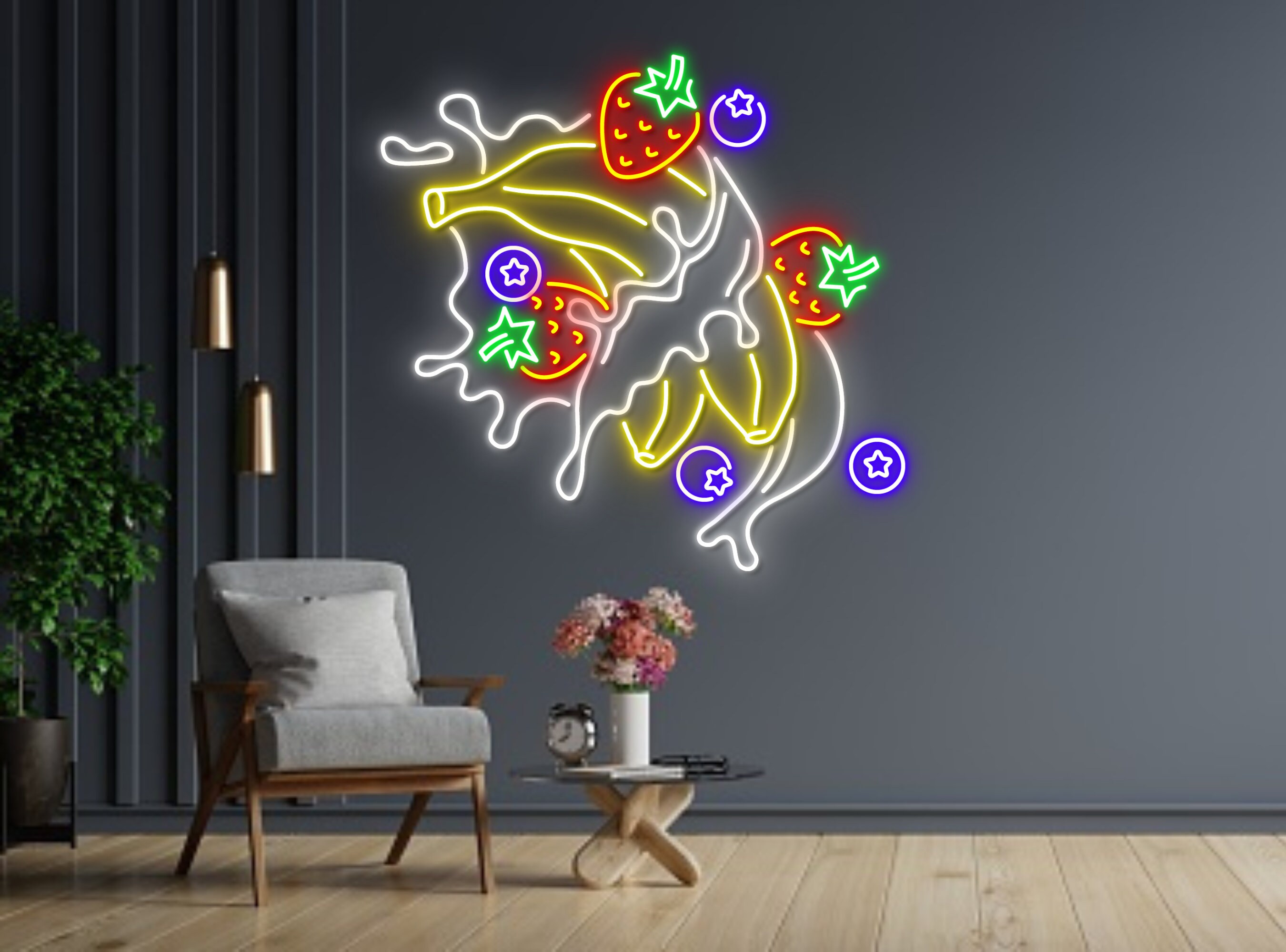 Banana Fruits Neon Sign Birthday Gifts