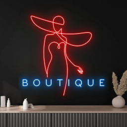 Boutique Neon Sign Custom Shop Wall Decor Signboard