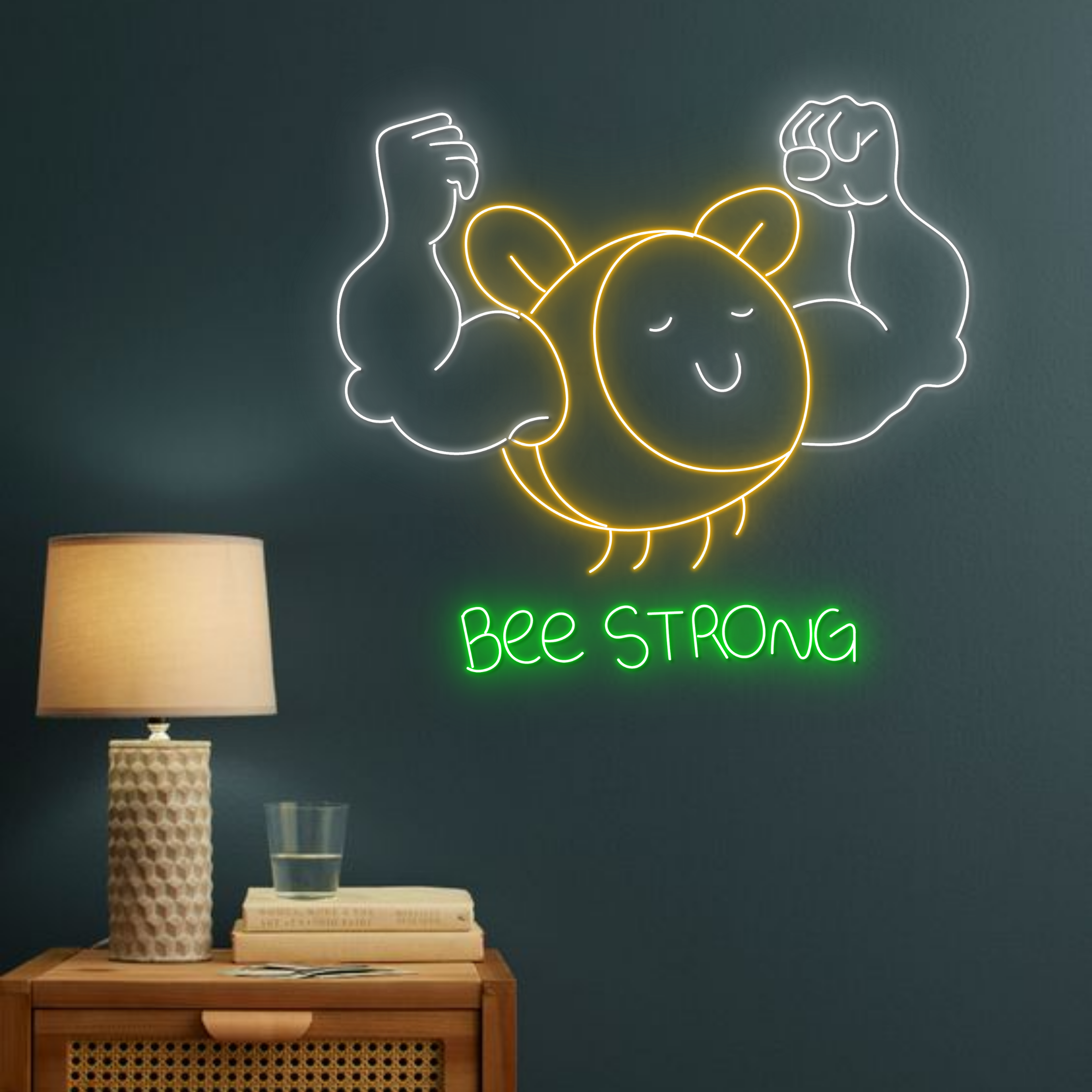 Bee Strong Neon Sign