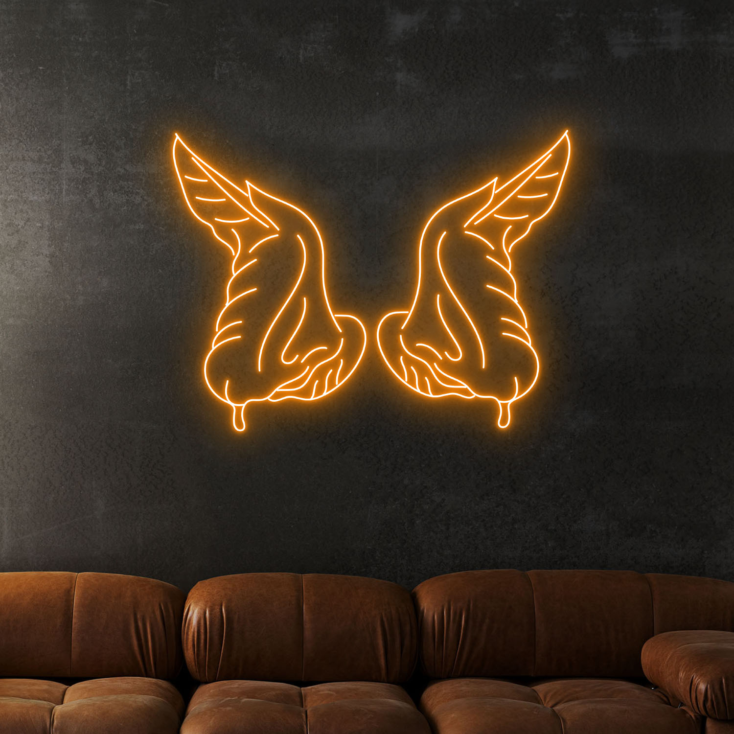 Chicken Wings Neon LED Sign Fast Food Restaurant Wall Decor