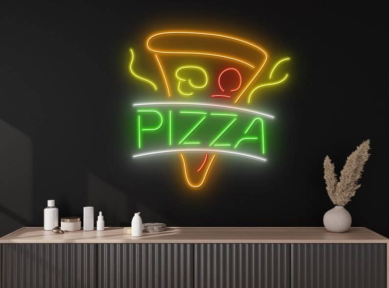 Pizza Restaurant Decor Neon Sign