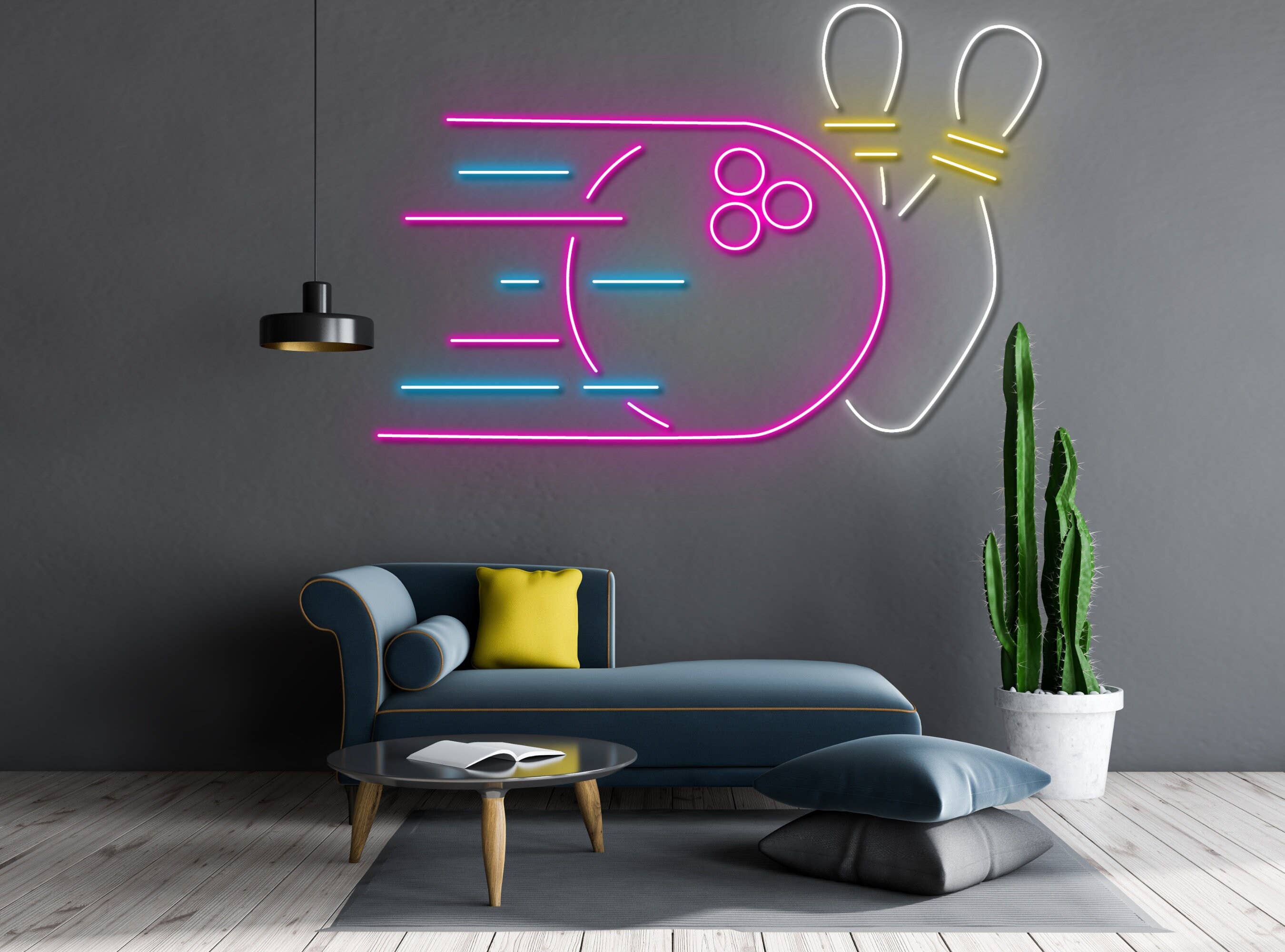 Bowling Ball Neon Sign