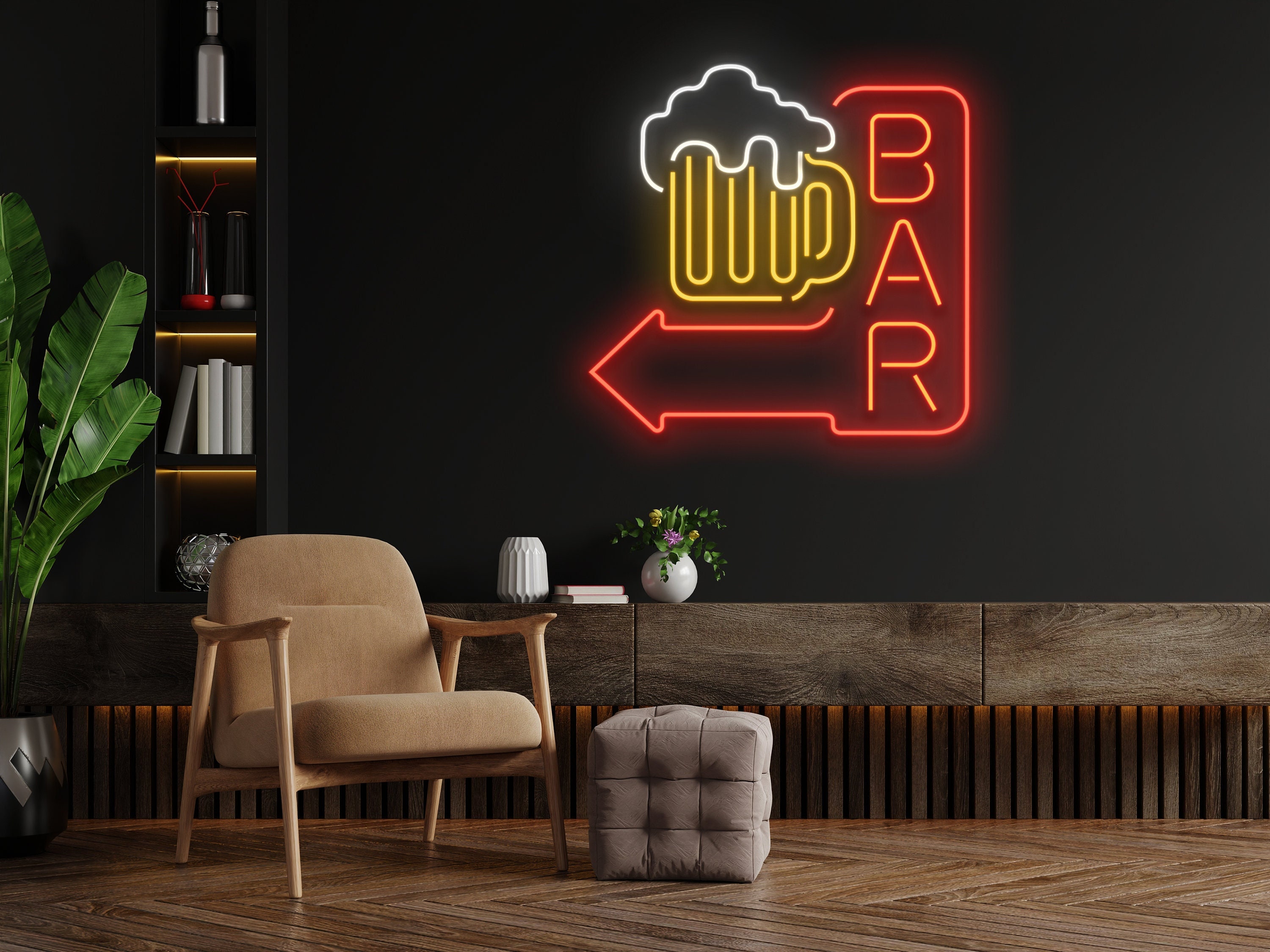 Beer Bar Neon Sign Business Decor