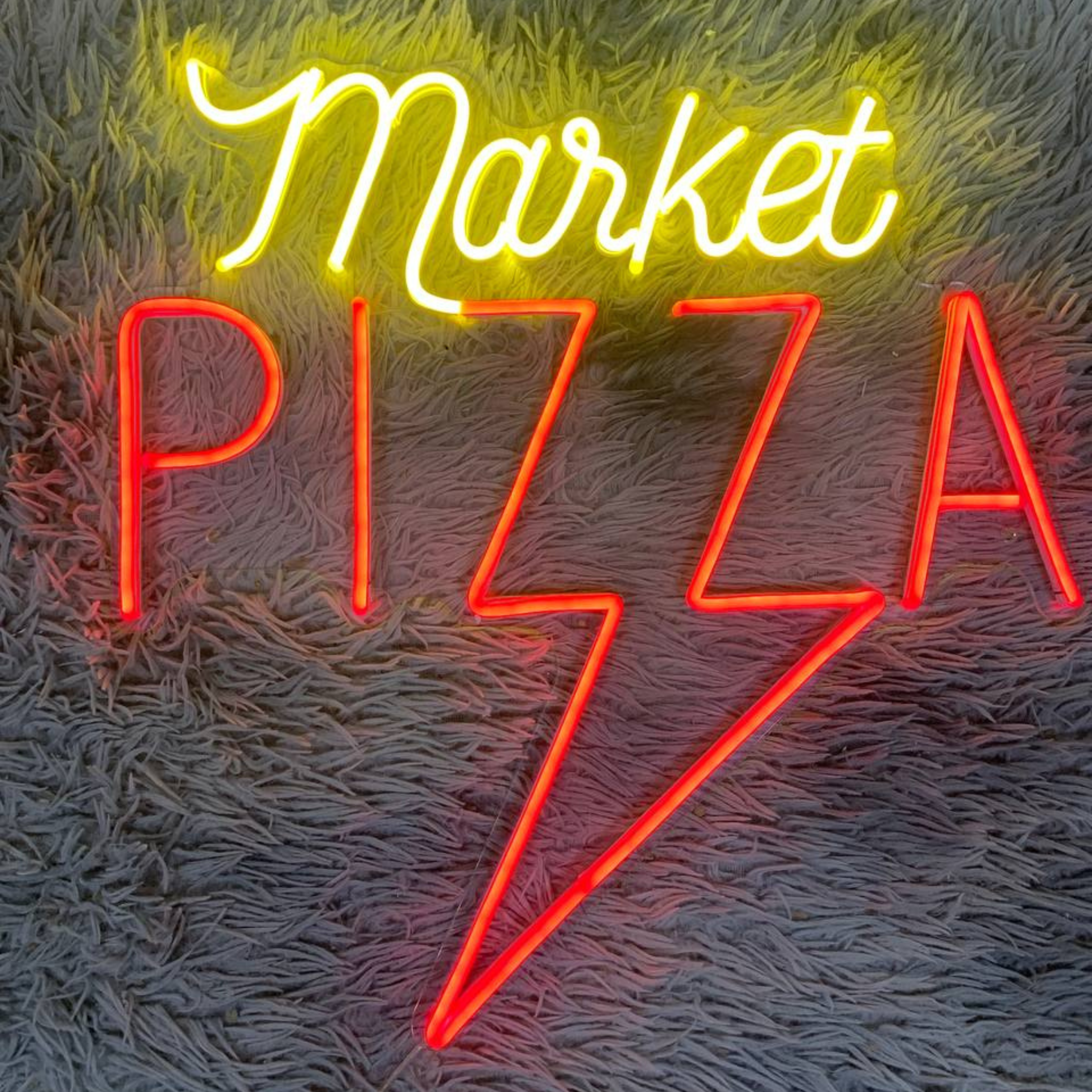 Market Pizza Neon Sign Pizza Store Shop Wall Decor