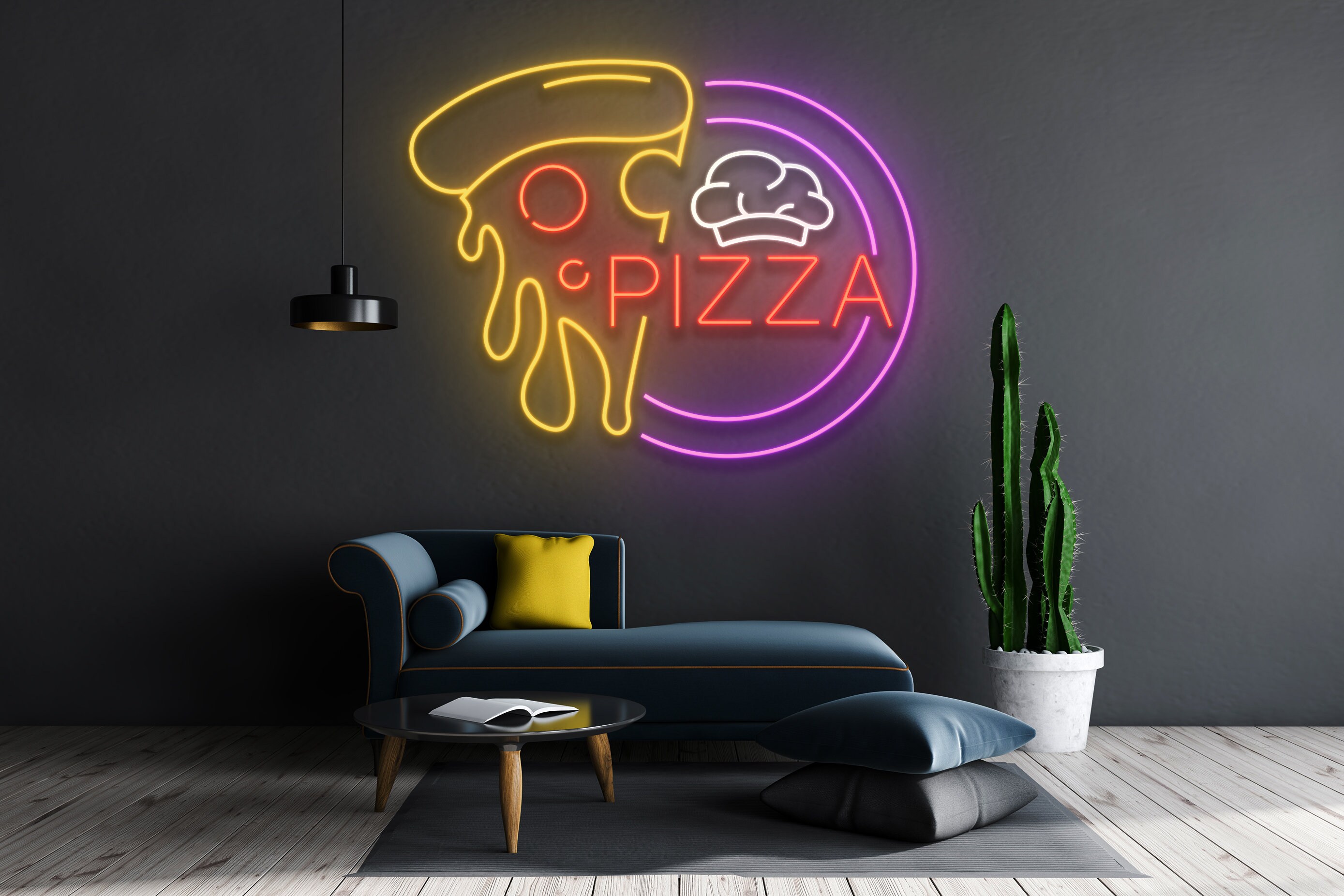 Pizza Neon Sign Restaurant Decor