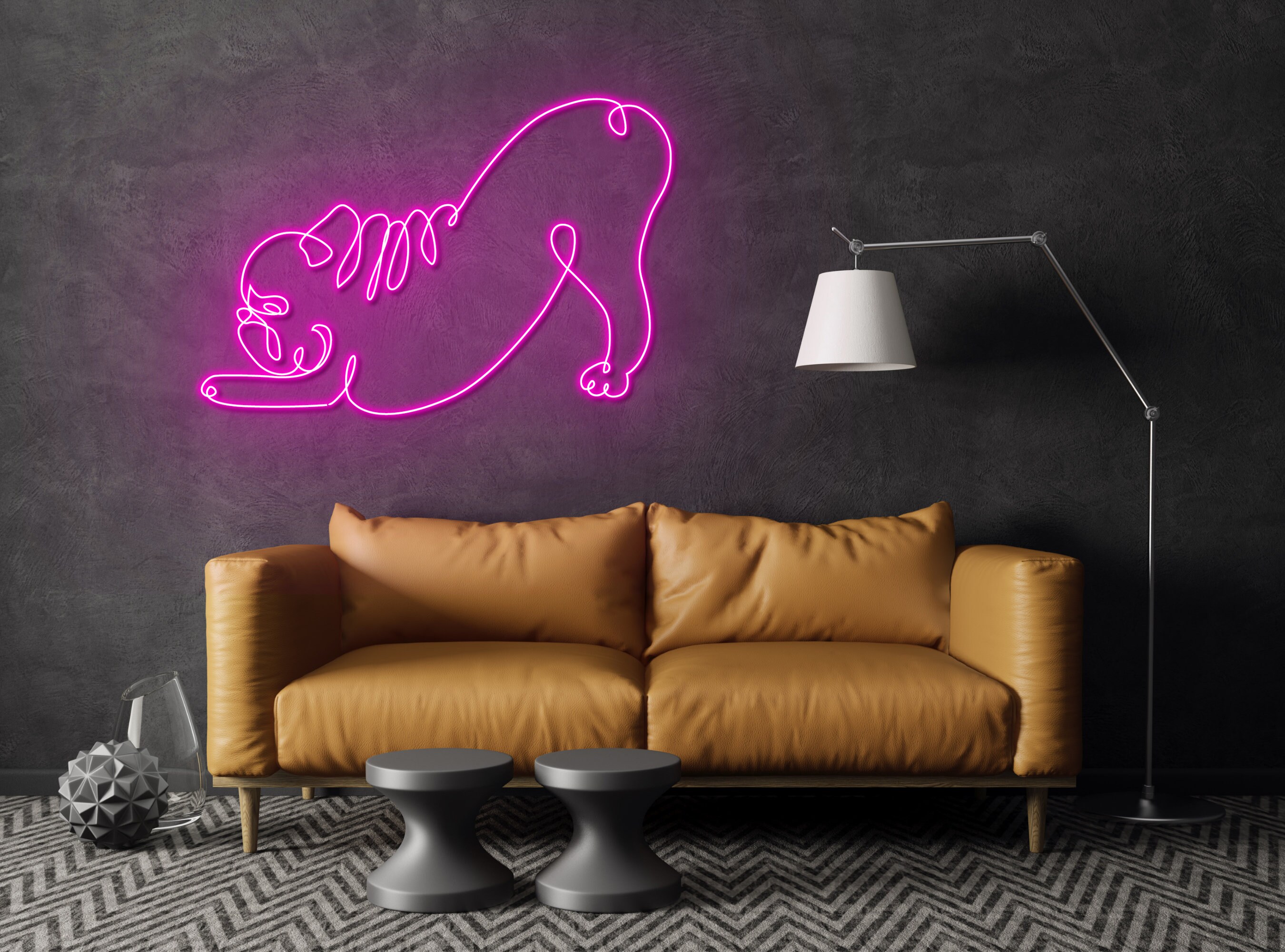 French Bulldog Neon Sign Wall Decor