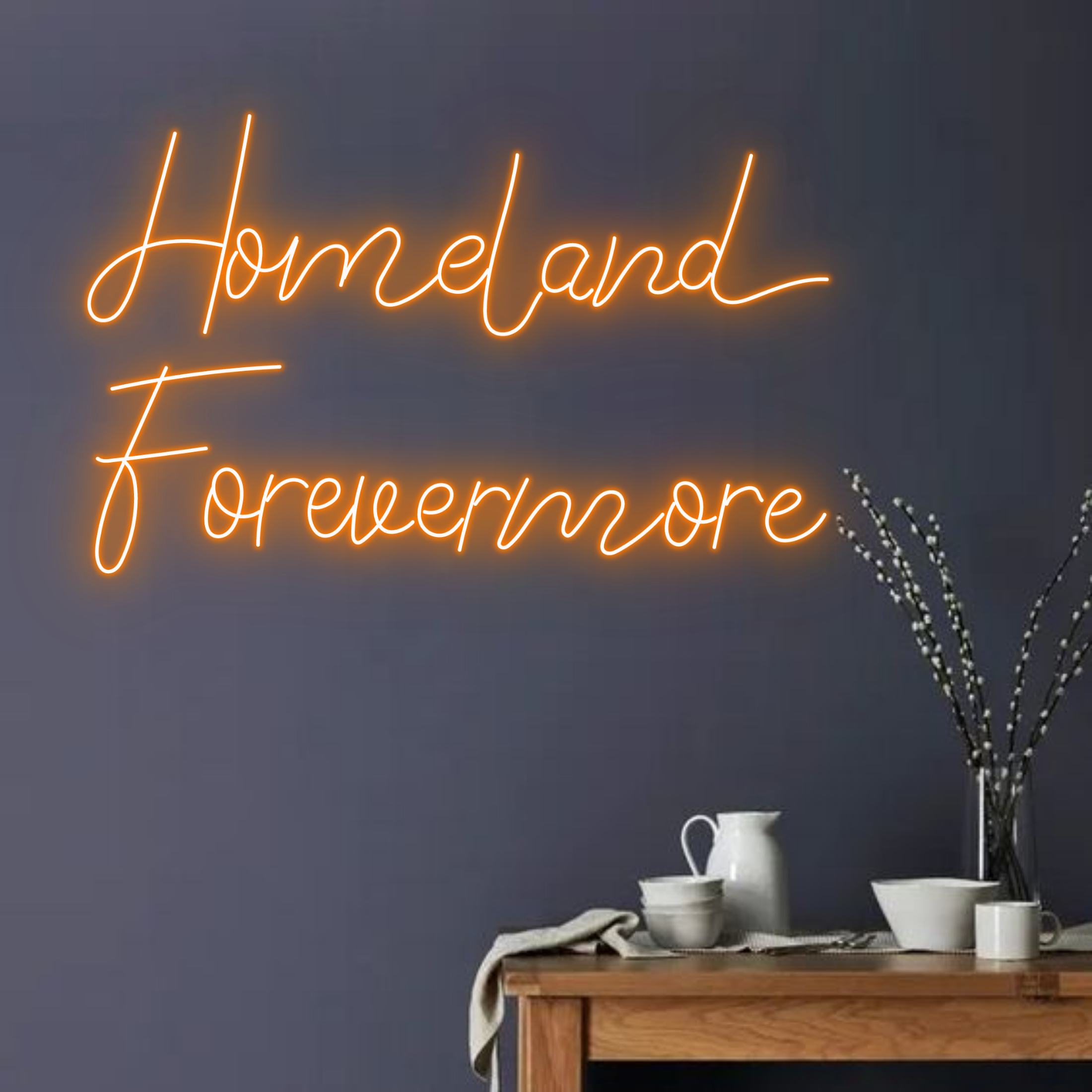 Homeland Forever More Neon Sign Long-lasting Wall Decor