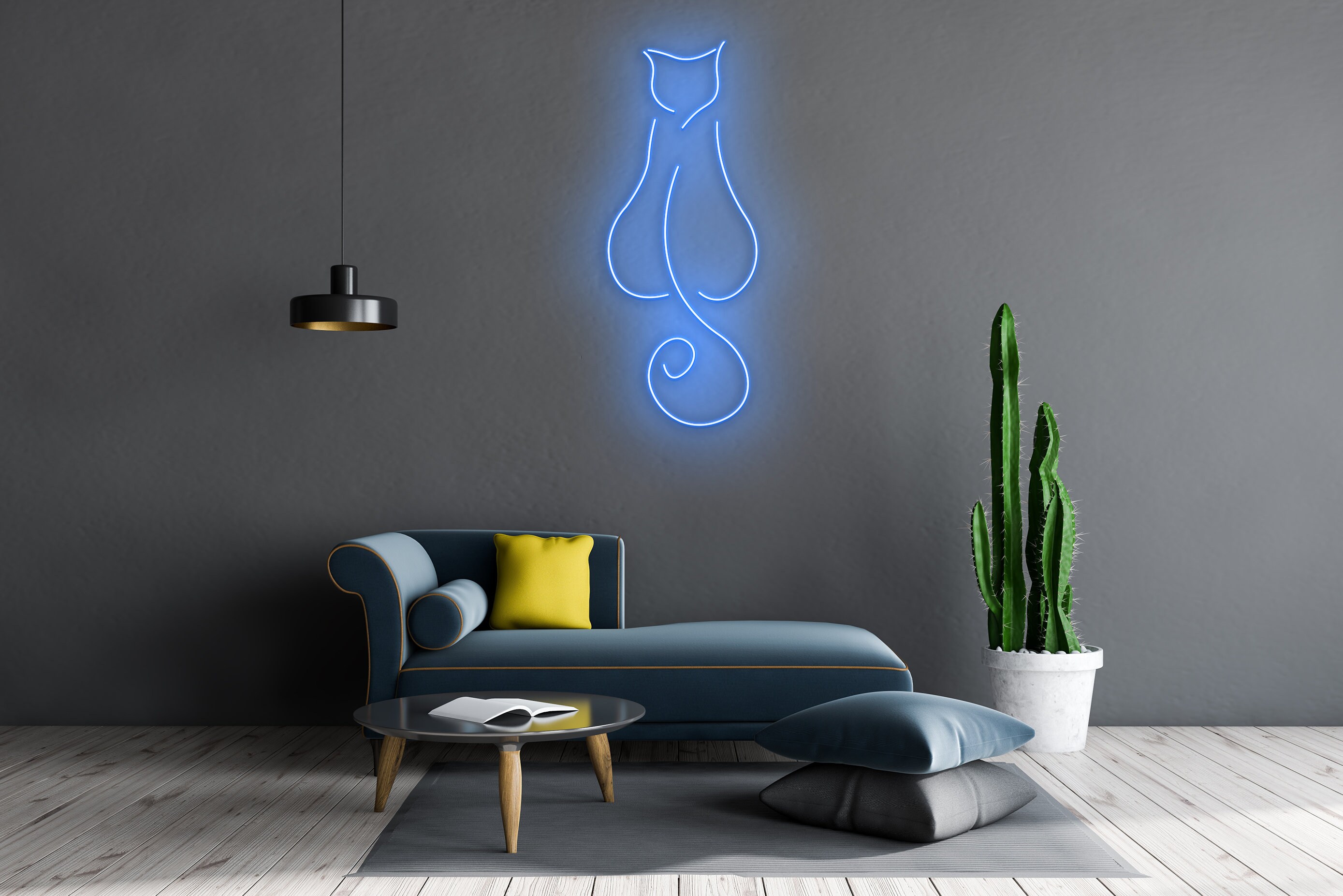 Cat Neon Signs Wall Decor