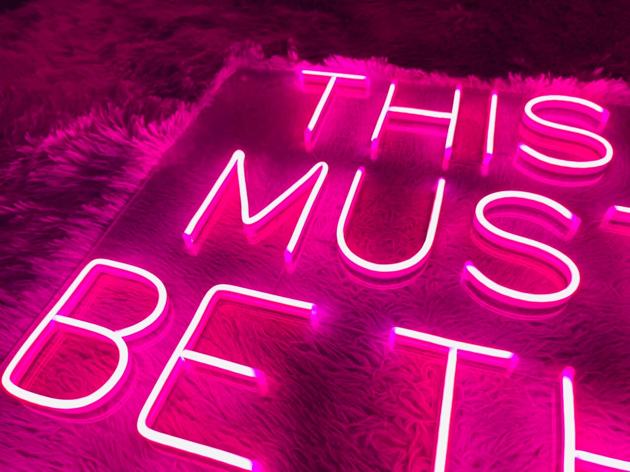 This Must Be The Place Neon Sign Bedroom Decor