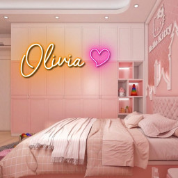 Infant Girl Personalized Neon Sign Wall Art Decor