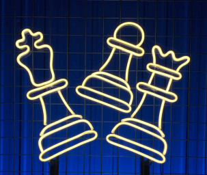 Chess Neon Sign Chess Club Wal Decor