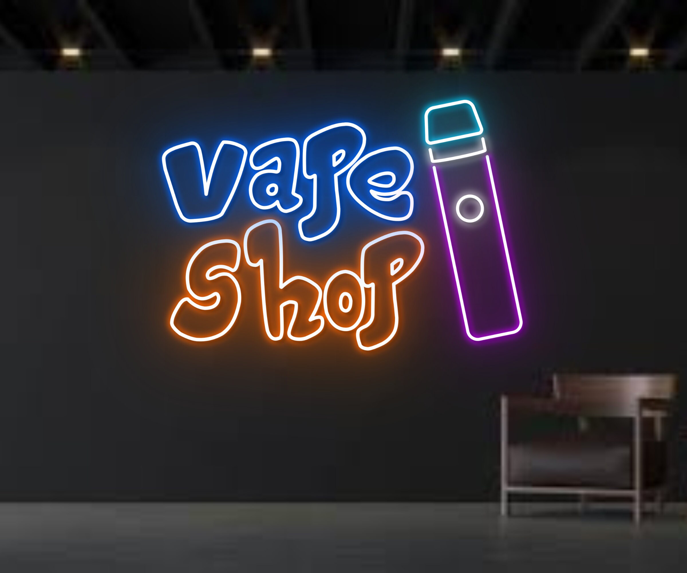 Vape Shop Smoking Display Neon Sign Smoking Shop Decor