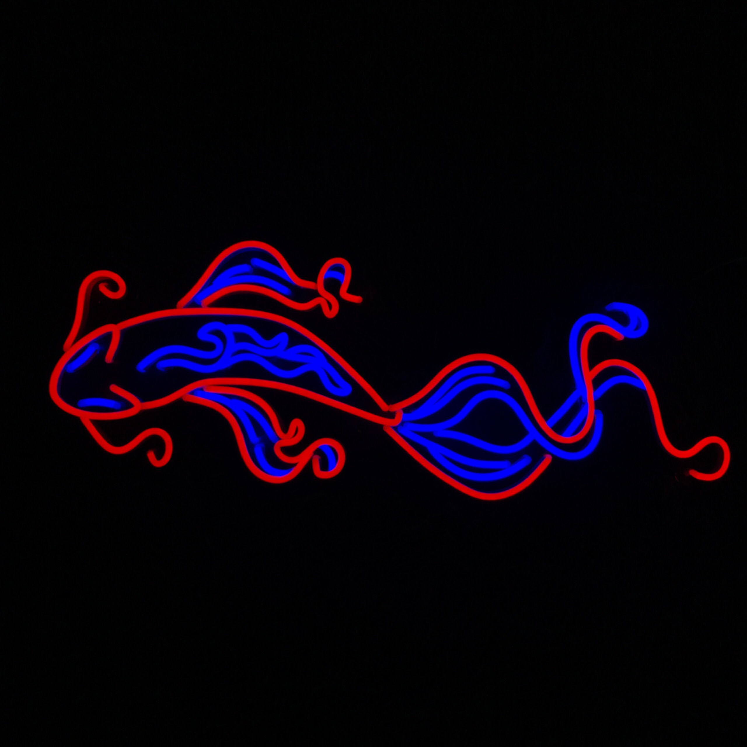 Koi Fish Neon Sign Wall Decor