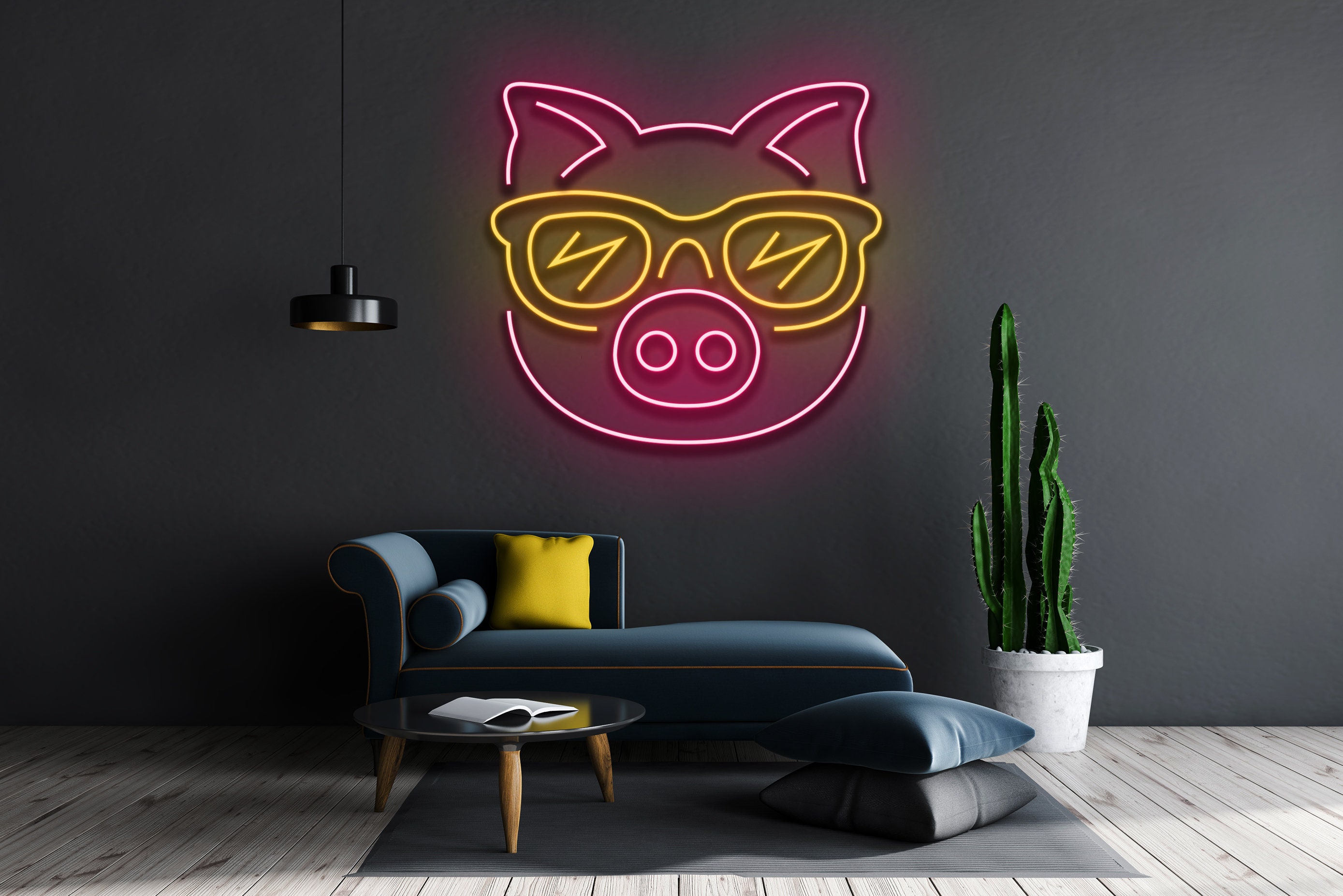 Cool Pig Neon Sign