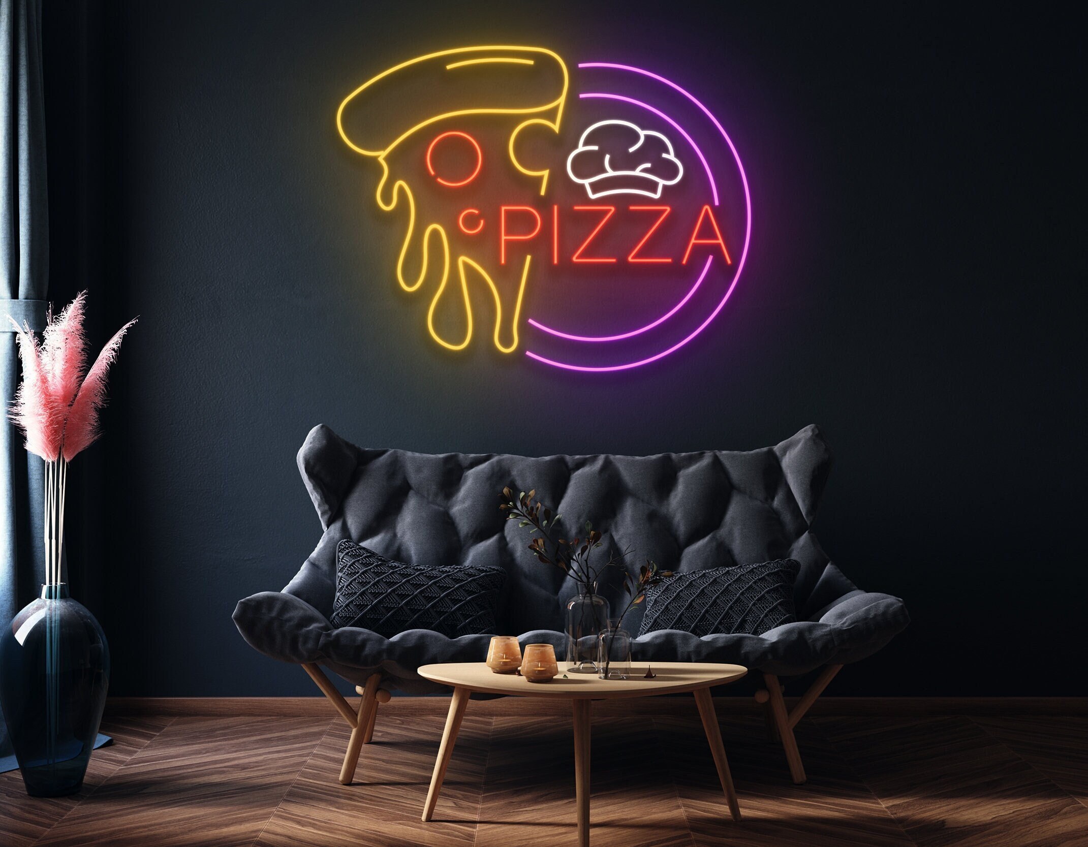 Pizza Neon Sign Restaurant Decor