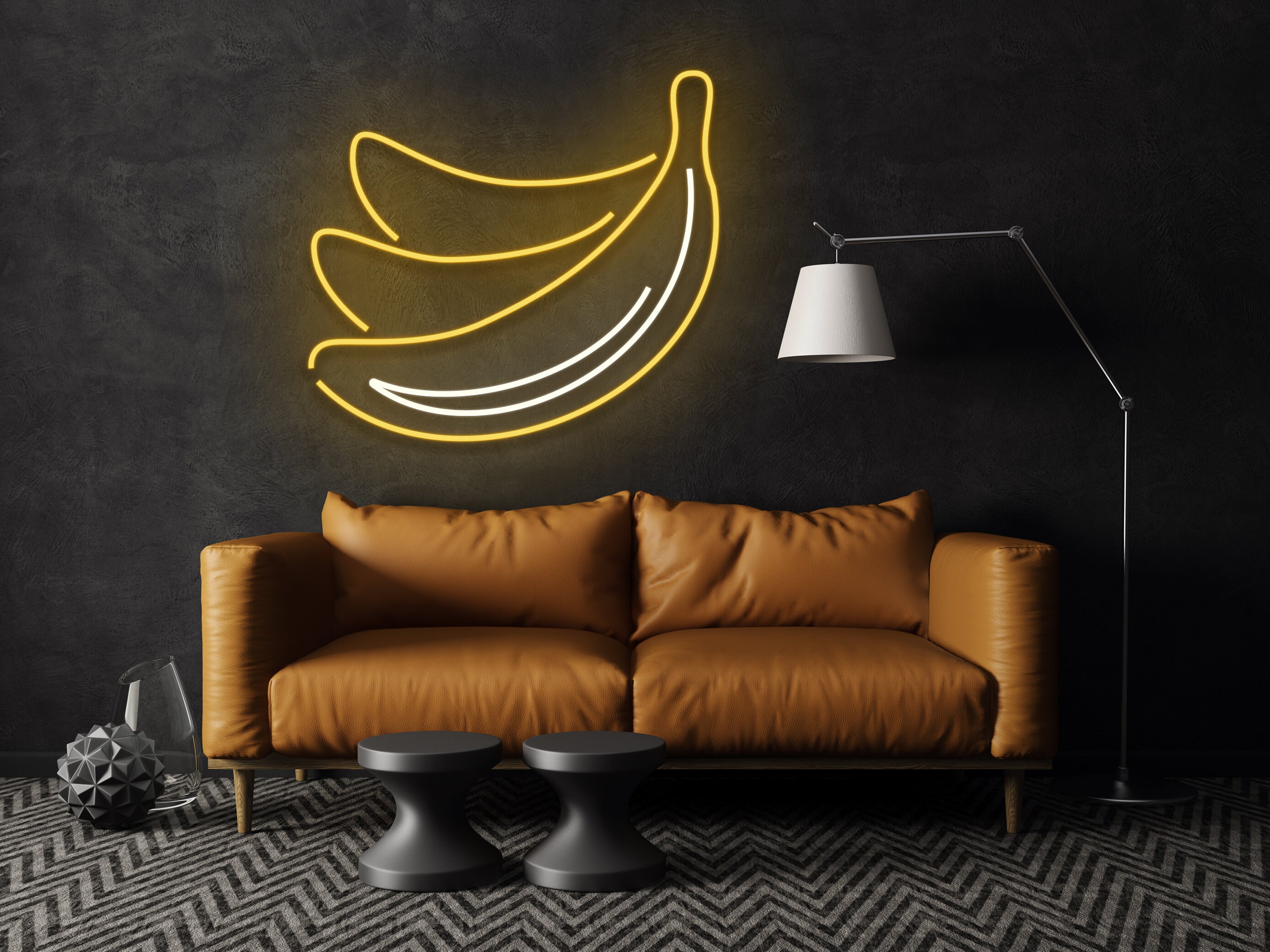Banana Neon Sign Wall Art Decor Gift