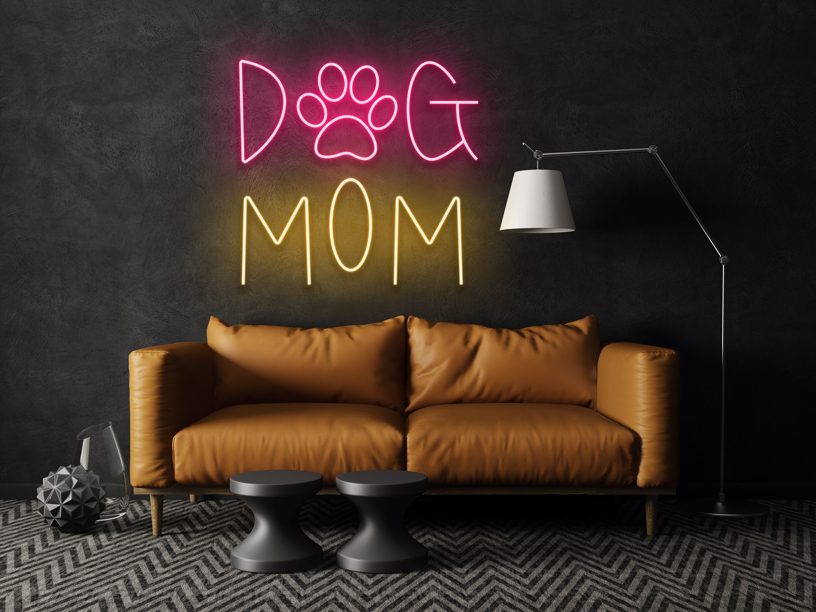 Dog Mom Neon Sign Wall Art Decor Gift