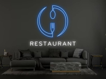 Restaurant Logo Neon Sign Decor for Restaurant