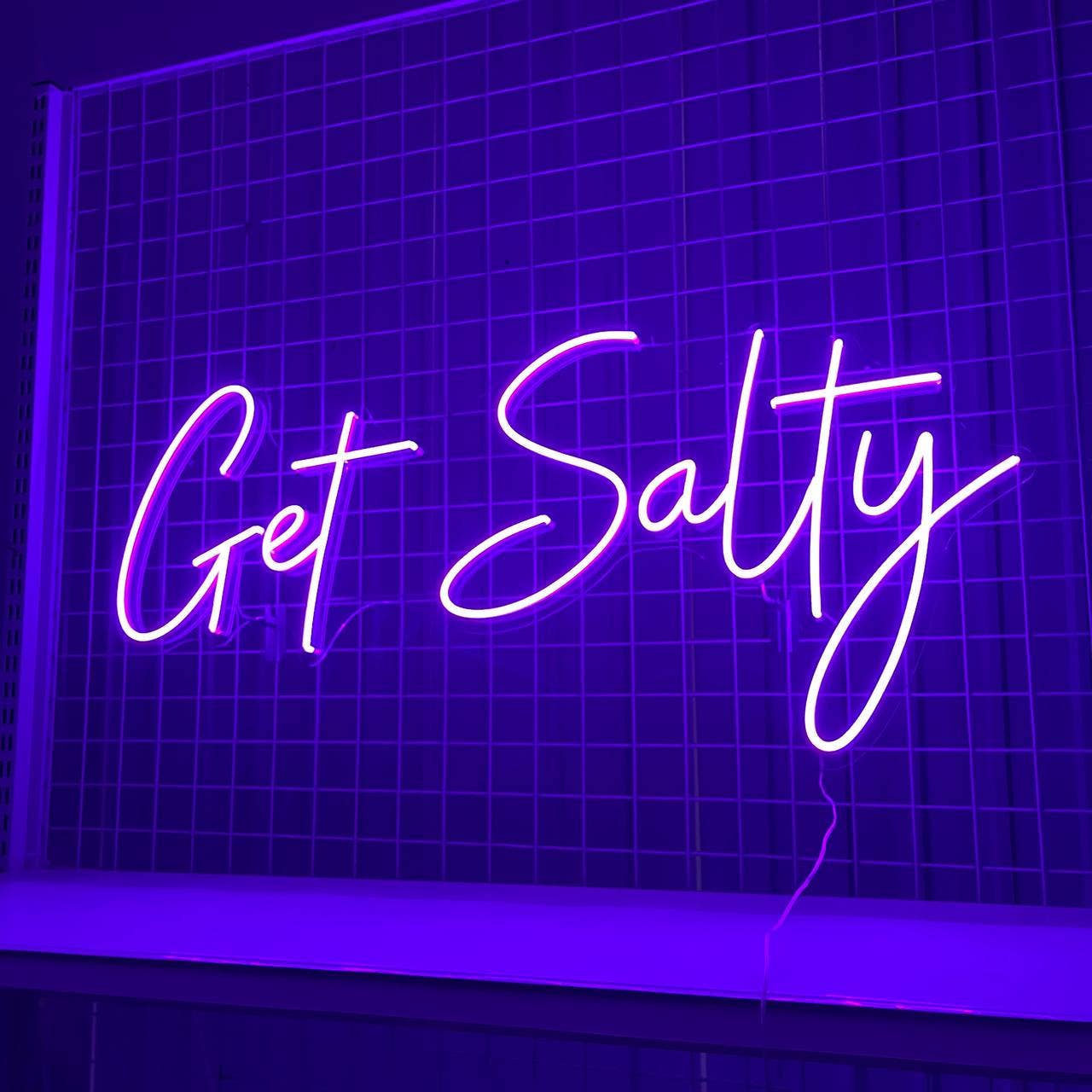 Get Salty Neon Sign Business Long-lasting Lights Wall Decor