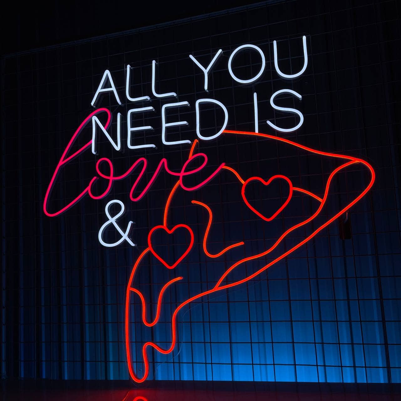 All You Need Is Pizza Neon Sign