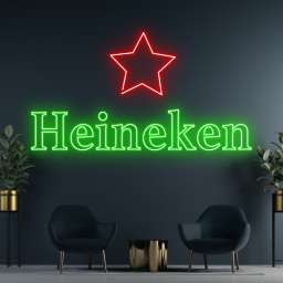 Heineken Beer Neon Signs Bar Pub Long-lasting Decor