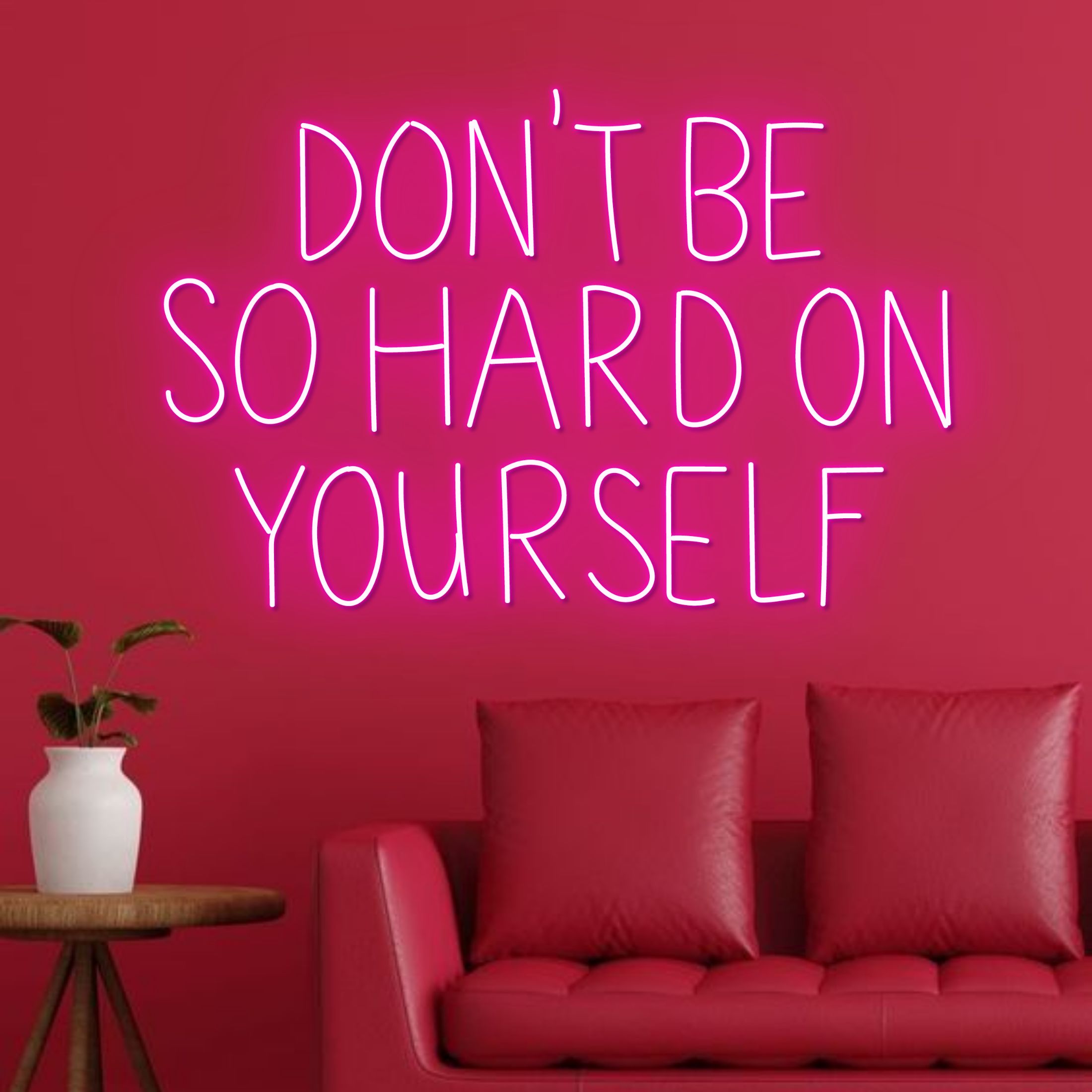 Motivation Quote Neon Sign Home Decor Long-lasting Lights