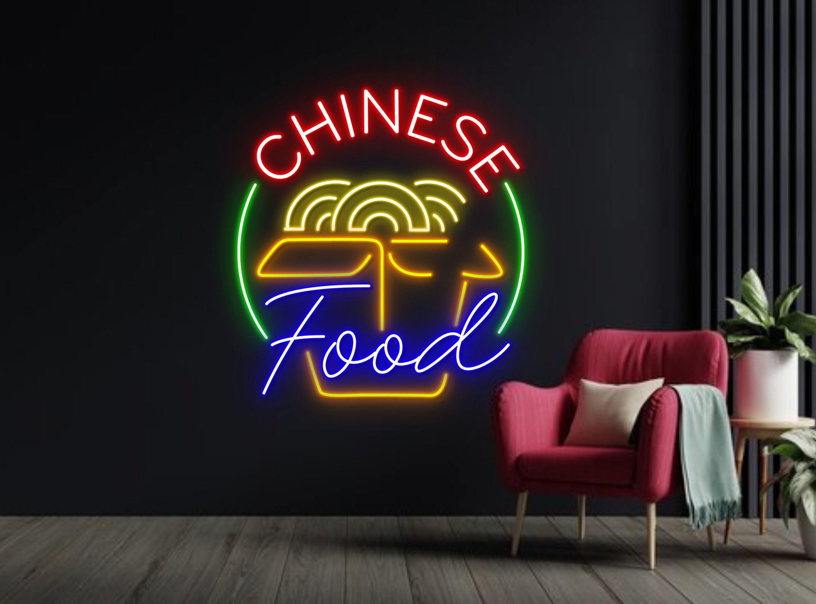 Chinese Food Traditional Restaurant Neon Signs