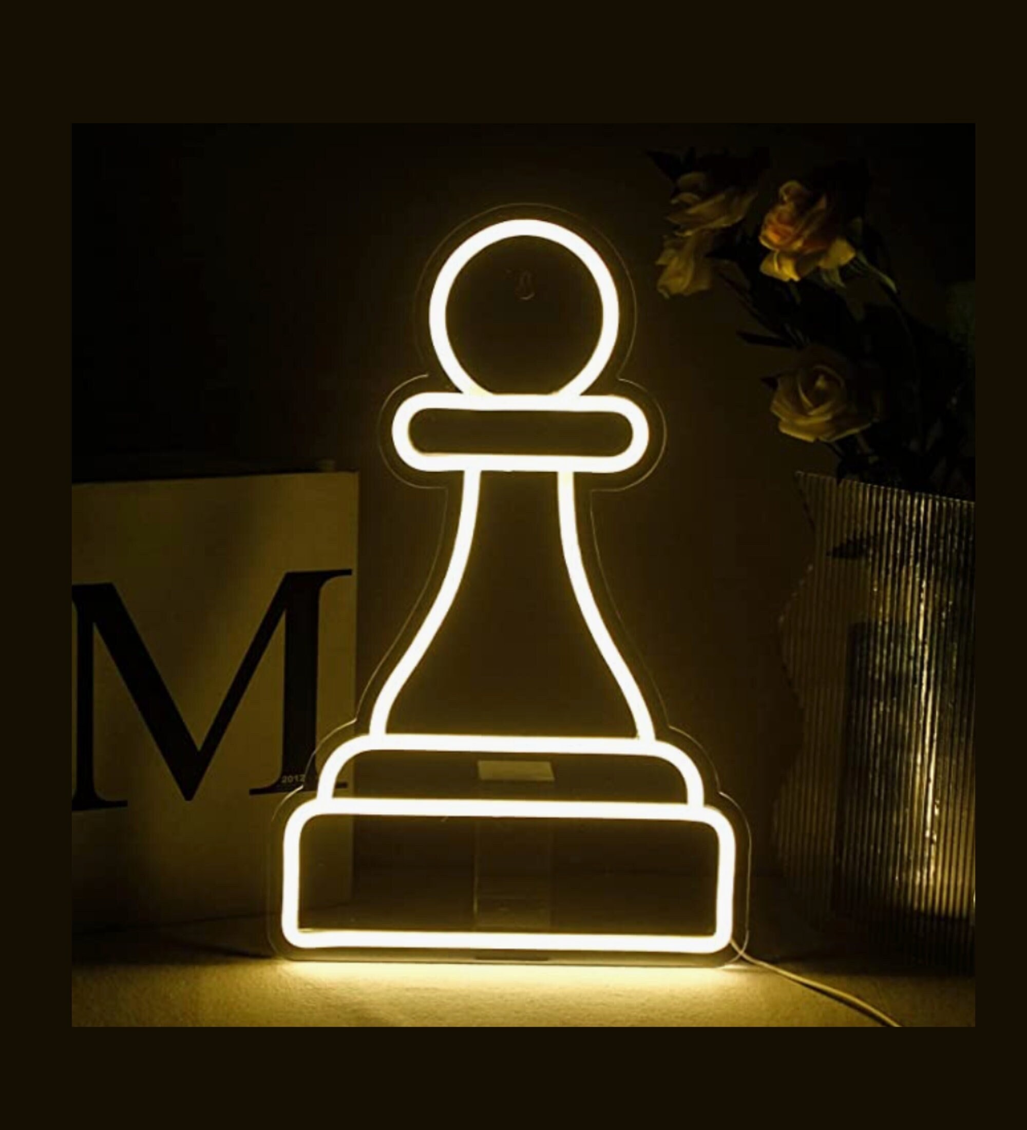 Chess Neon Signs Hanging Sign Wall Art