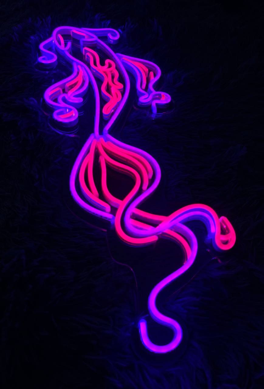 Koi Fish Neon Sign Hanging Sign Wall Art