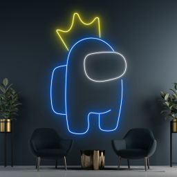Queen Among Us Neon Sign Cartoon Game Arcade Wall Decor