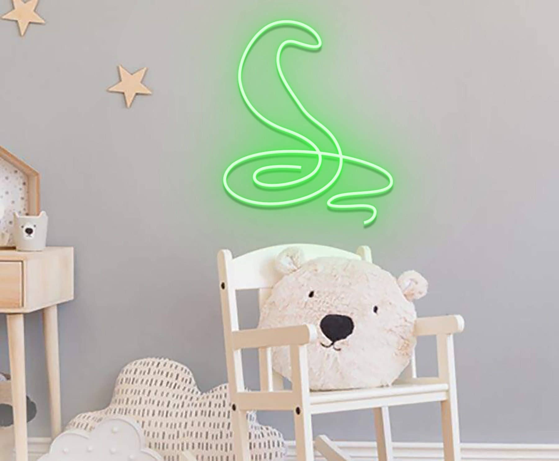 Snake Line Neon Signs Art Wall Decor