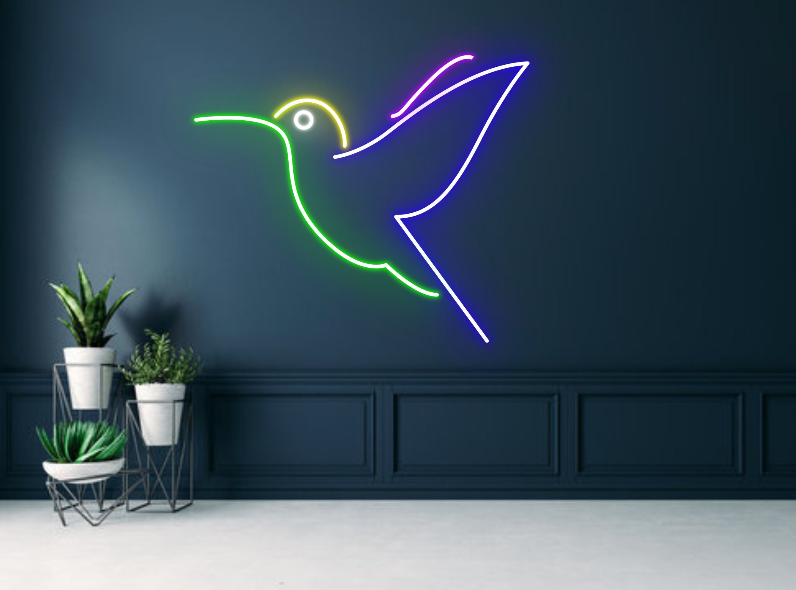 Hummingbird Neon Sign Wall Hanging Gift