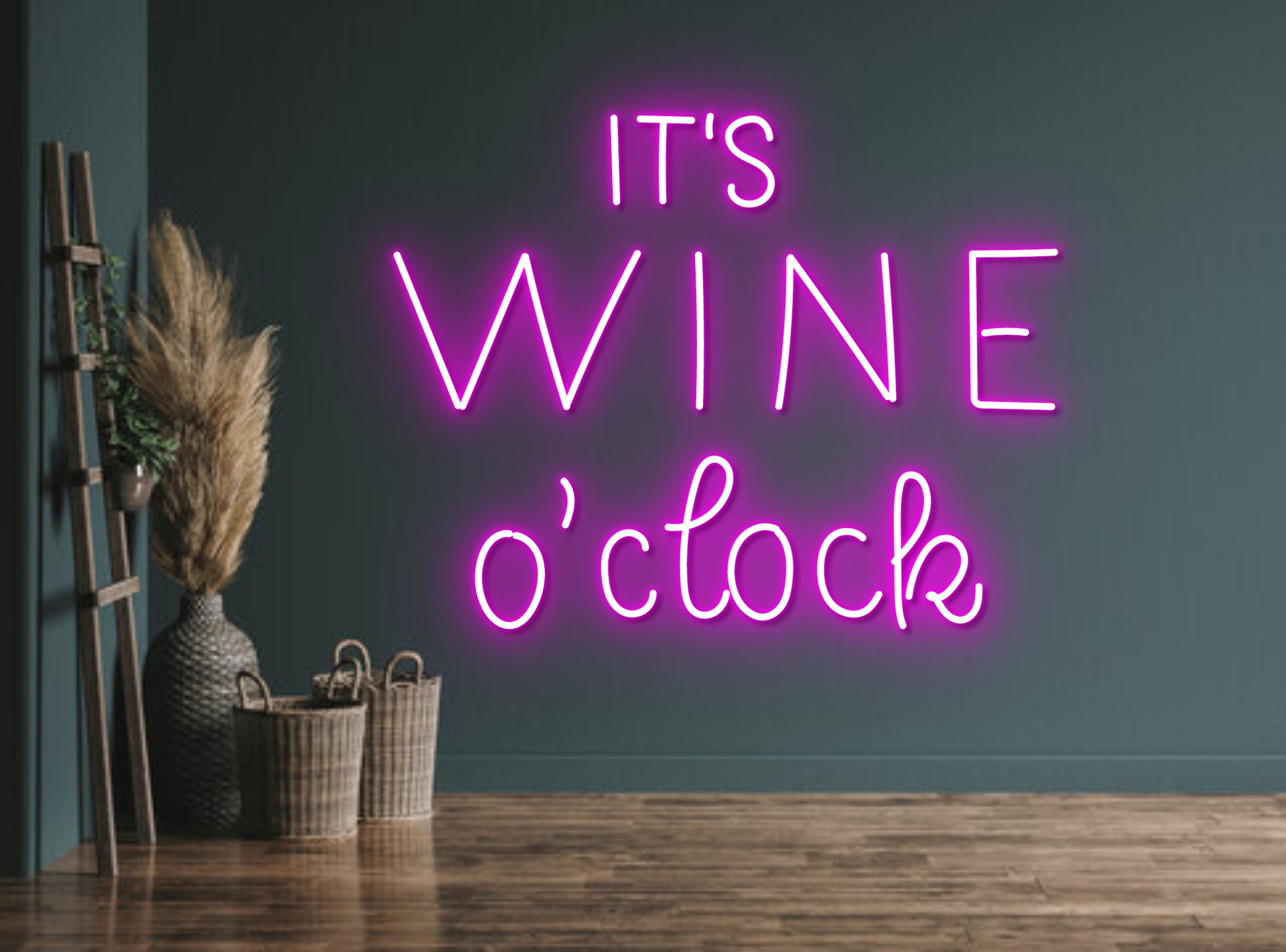It's Wine O Clock Neon Sign
