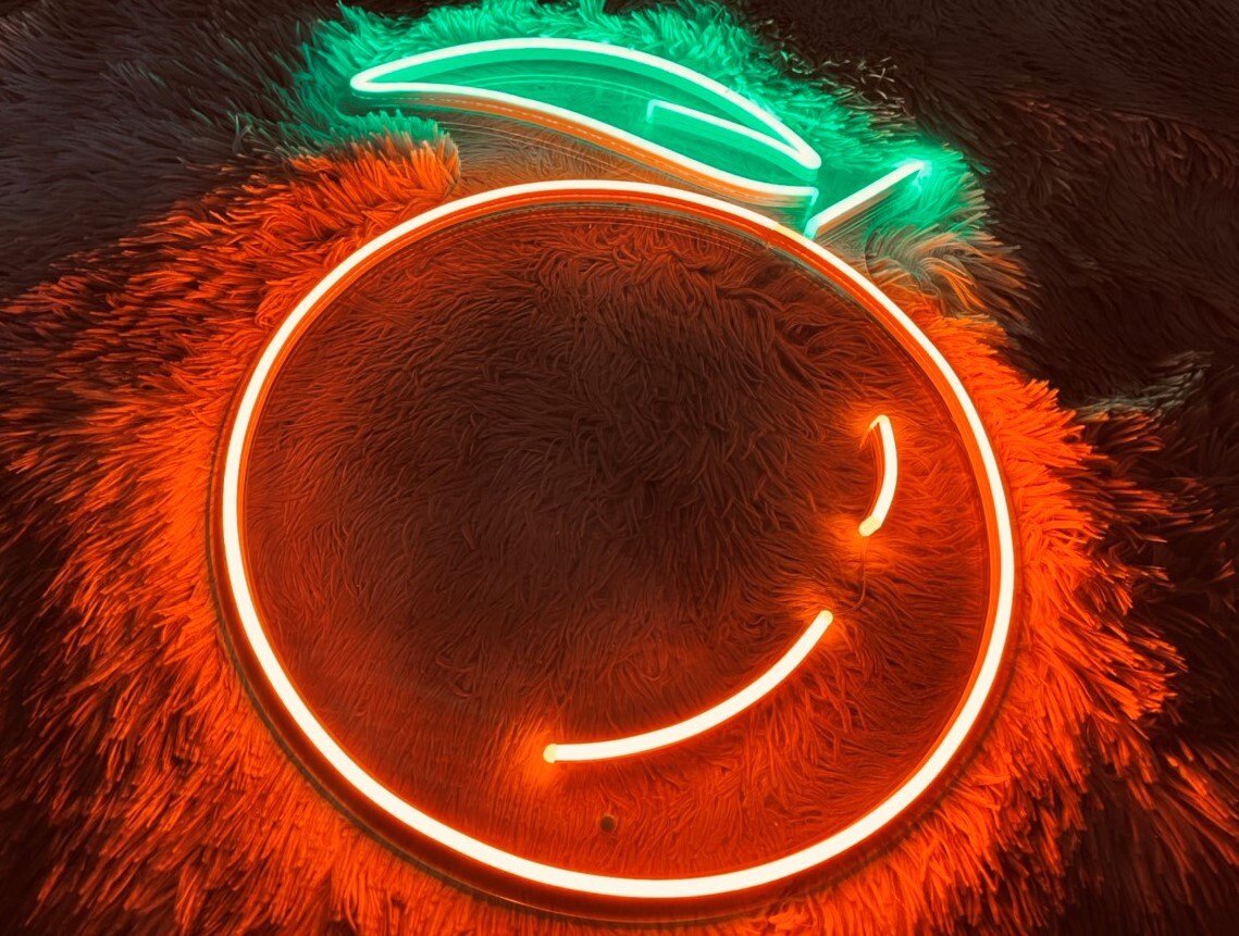 Orange Neon Sign Birthday Gifts