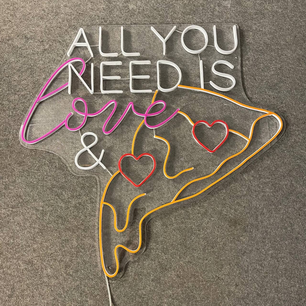 All You Need Is Pizza Neon Sign