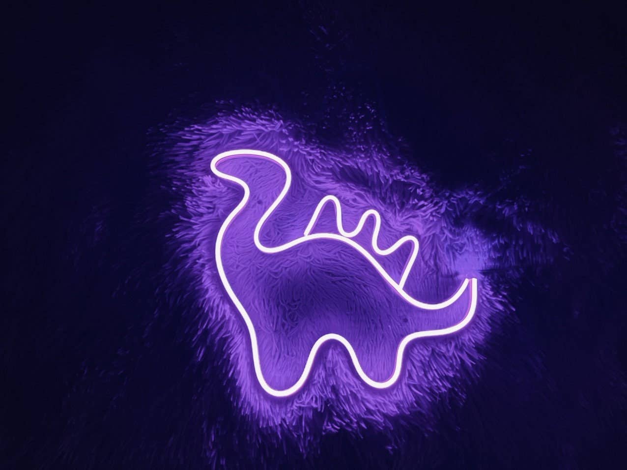 Dinosaur Neon Sign Animal Art Wall Decor