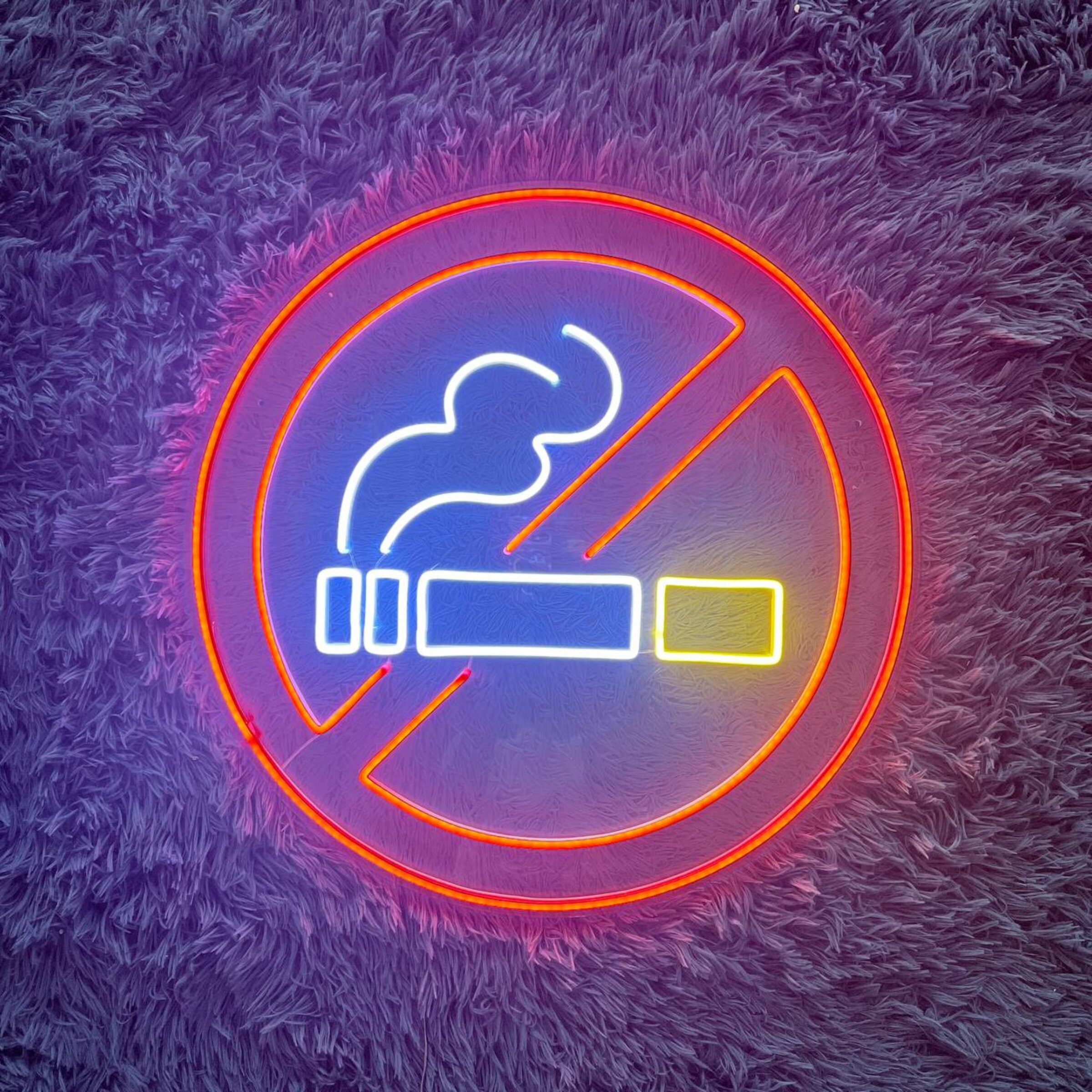 No Smoking Area Neon Signs Decor Signage