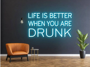 Drink Bar Quote Neon Sign Bar Bub Wall Decor