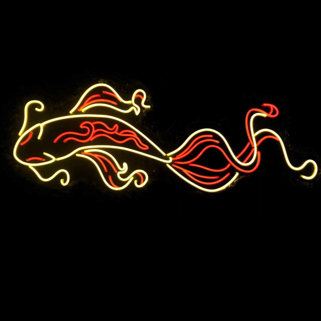 Koi Fish Neon Sign Hanging Sign Wall Art