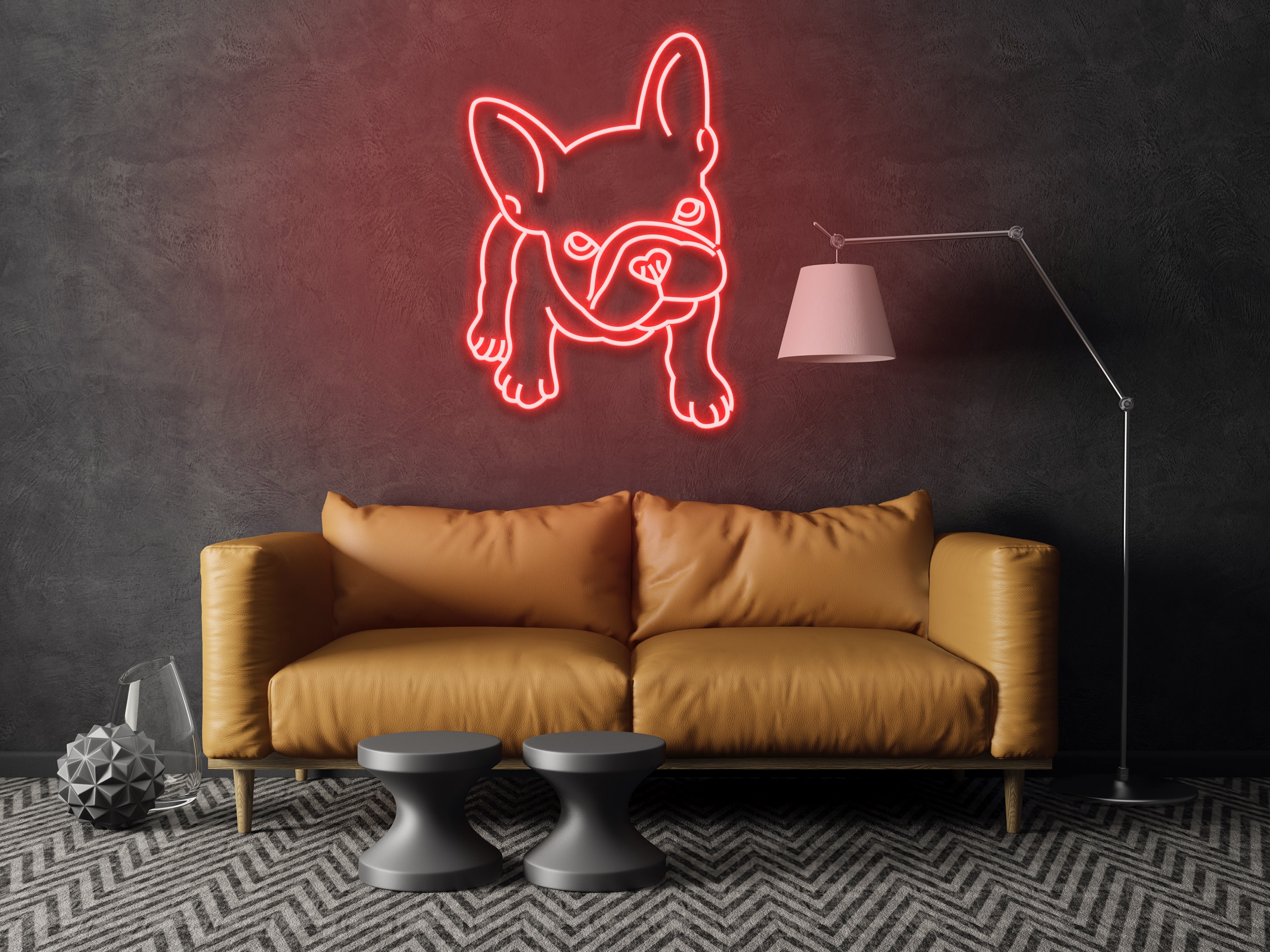Pug French Bulldog Neon Sign